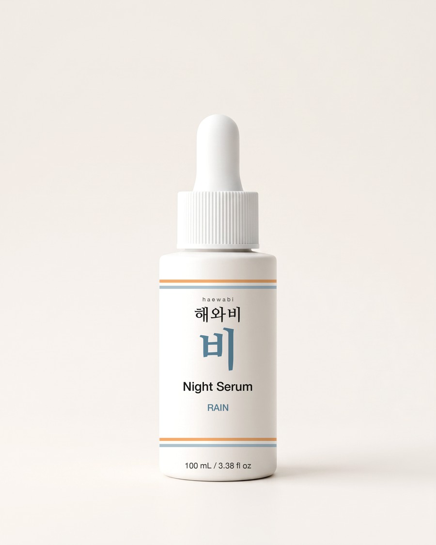 HAEWABI Night Serum · RAIN — rendering