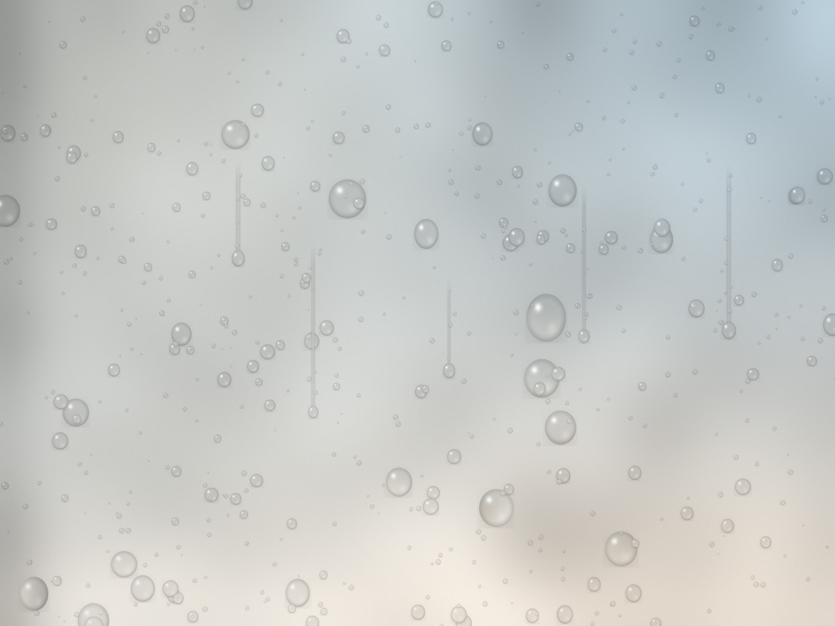 A window after rain, morning light (rendering)