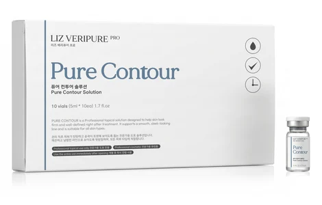 Pure Contour Solution — carton and vial, rendering