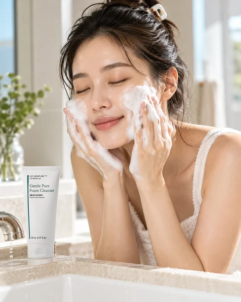 Illustrative model image — Gentle Pure Foam Cleanser