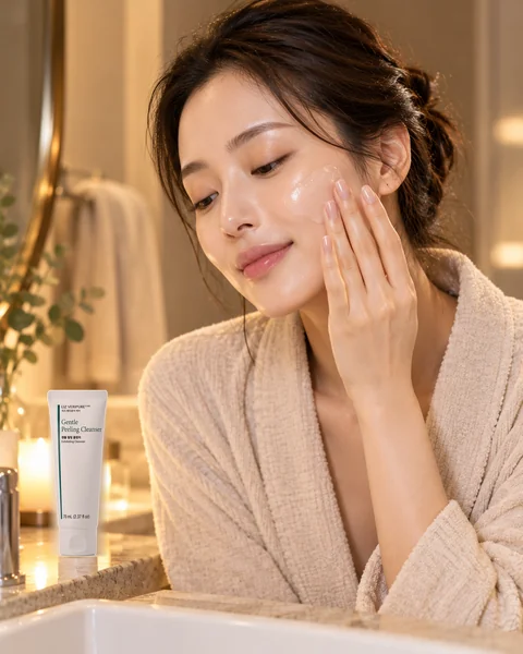 Illustrative model image — Gentle Peeling Cleanser