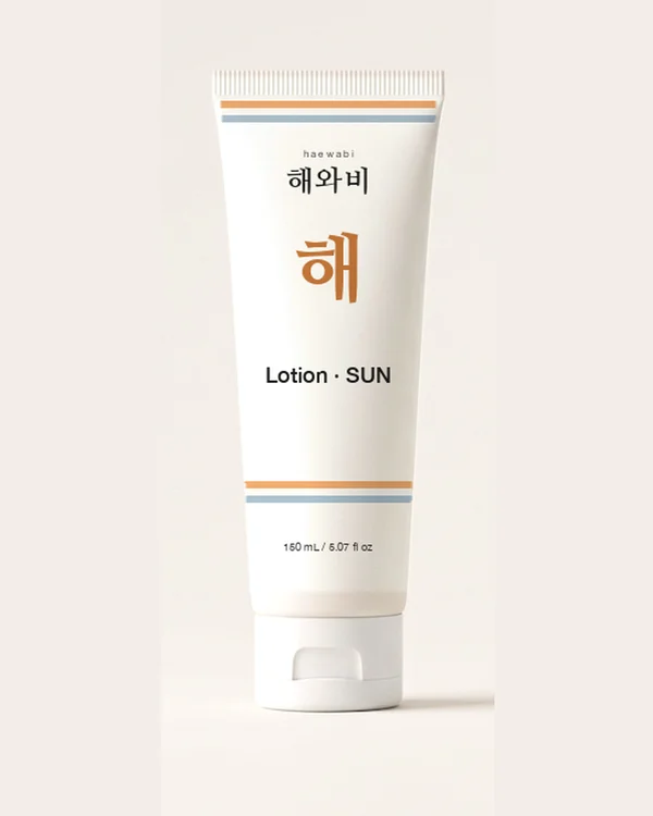 HAEWABI Lotion · SUN — rendering